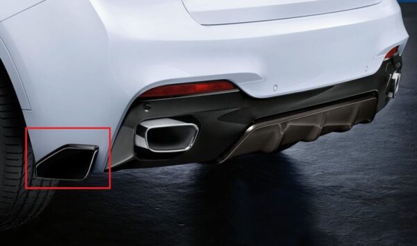 51192334715 - New Genuine BMW F15 X5 M Performance 2012-2018 Rear Bumper Flap N/S 2334715 OEM