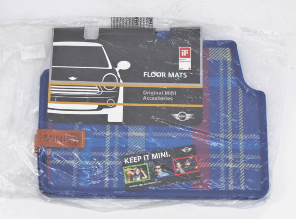 51472358057 - Mini Cooper F55 Rear Floor Mat Set 51472358057, Genuine Part
