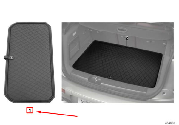 51472358313 - NEW OEM MINI COOPER F55 FITTED LUGGAGE COMPARTMENT BOOT MAT 51472358313 GENUINE