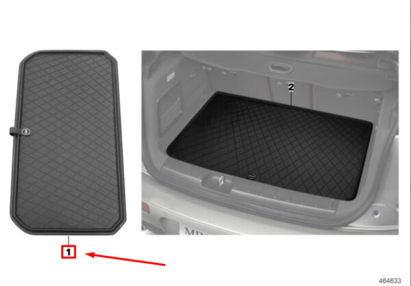 51472411348 - NEW MINI CONVERTIBLE F57 FITTED LUGGAGE COMPARTMENT MAT 51472411348 ORIGINAL