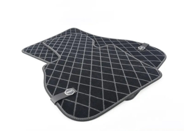 51472447609 - Mini Countryman F60 Floor Mat Set Front Left Handlebar 51472447609 NEW Original