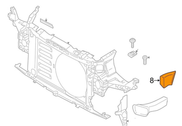 51749802121 - MINI COUNTRYMAN R60 Rear Left Brake Air Channel 51749802121 NEW GENUINE