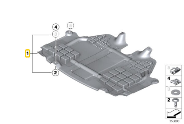 51757330566 - MINI New Genuine R56 LCI JCW Gp 2 Engine Bonnet Undertray Shield 7330566 OEM