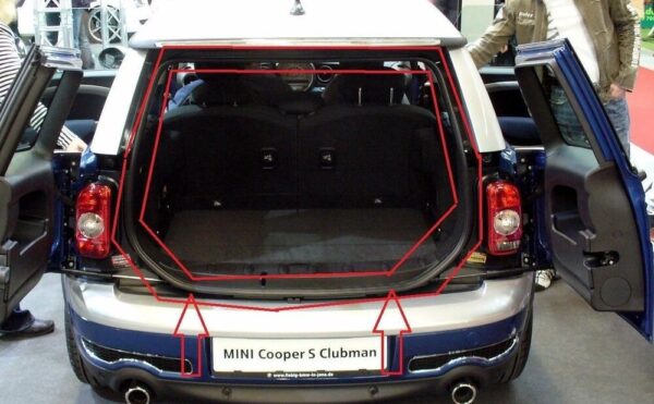 51762757822 - NEW MINI CLUBMAN R55 REAR STEP BARN DOOR SEAL WEATHERSTRIP 2757822 GENUINE