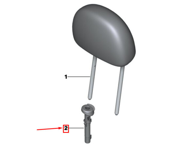 52109801329 - MINI COUNTRYMAN R60 Lockable Headrest Guide 52109801329 NEW GENUINE