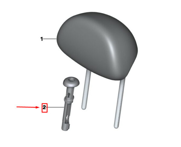 52209803691 - NEW MINI LANDMANN R60 HEADREST LOCKABLE GUIDE 9803691 52209803691