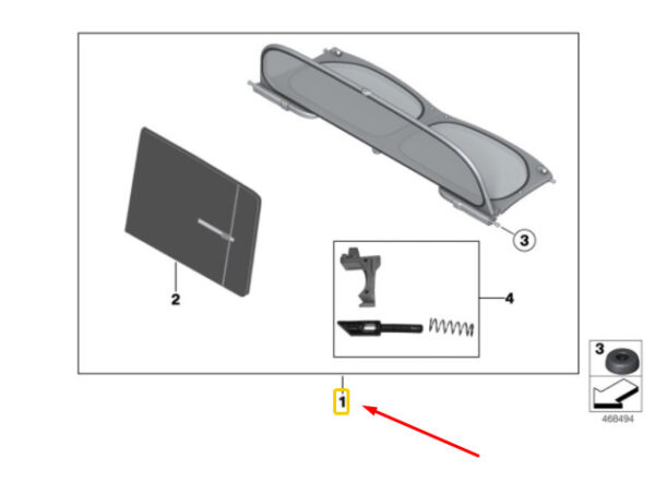54342757001 - MINI CONVERTIBLE R57 convertible wind deflector 54342757001 2757001 NEW REAL
