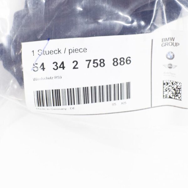 54342758886 - MINI Roadster R59 Wind Repellent 54342758886 NEW REAL