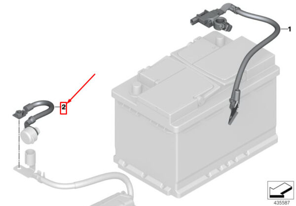 61129364729 - MINI COOPER F56 Positive Battery Cable 61129364729 9364729 NEW GENUINE