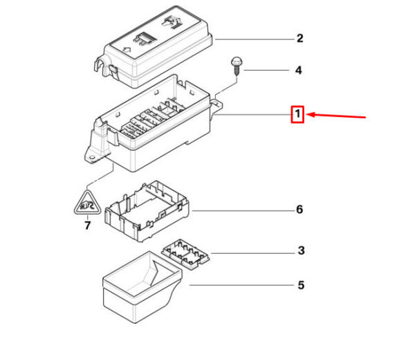 61131480790 - MINI COOPER R50, R53 FUSE BOX 1480790 61131480790 NEW GENUINE