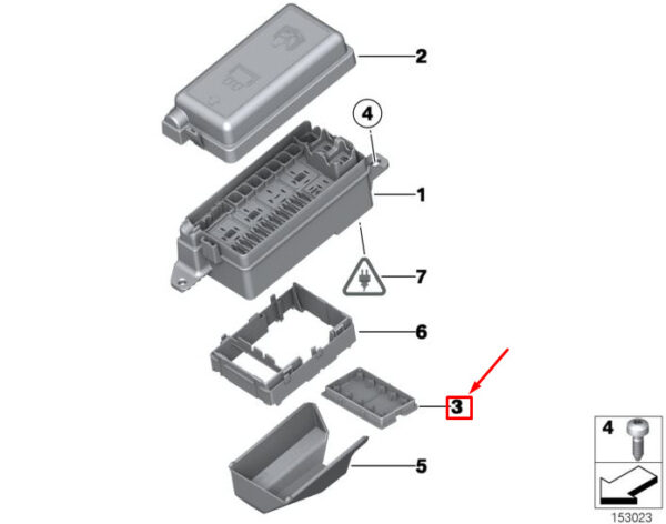 61131509012 - NEW MINI CLUBMAN R55 FUSE BOX COVER 1509012 61131509012 ORIGINAL
