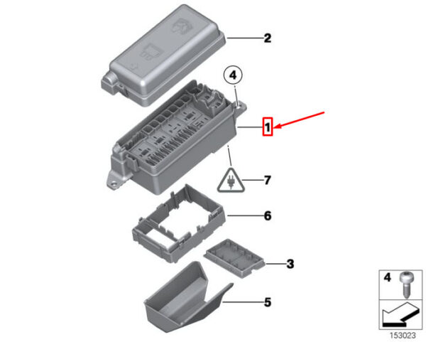 61143449504 - MINI CLUBMAN R55 FUSE BOX 3449504 61173449504 NEW GENUINE
