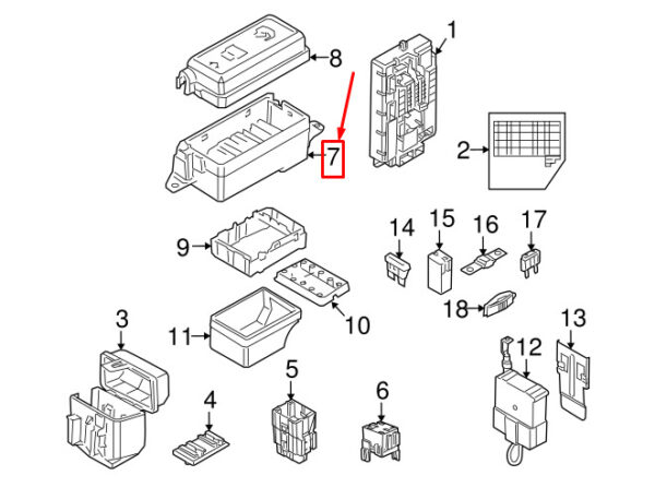 61146906548 - MINI COOPER R56 fuse box 6906548 61146906548 NEW ORIGINAL