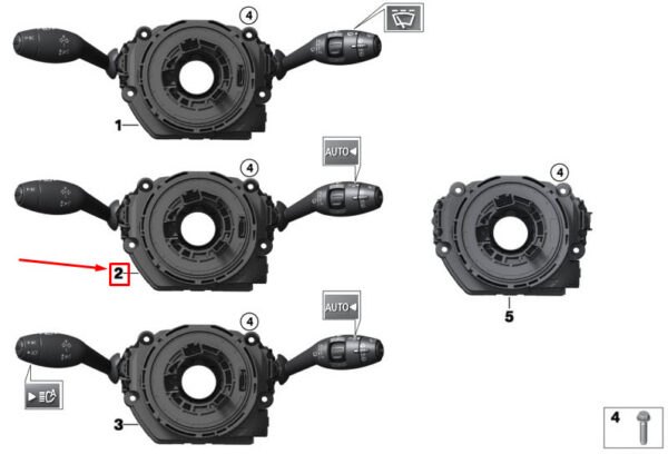 61316827362 - NEW MINI COOPER F55 STEERING COLUMN SWITCH UNIT 6827362 61316827362 GENUINE