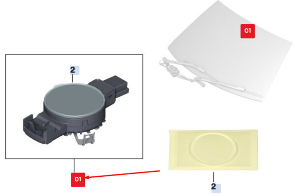 61357939168 - BMW X2 F39 rain sensor 61357939168 7739168 NEW ORIGINAL