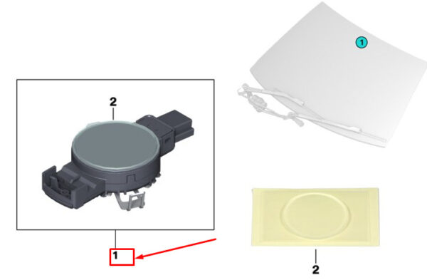 61357939174 - BMW X3 G01 rain sensor 61357939174 NEW ORIGINAL
