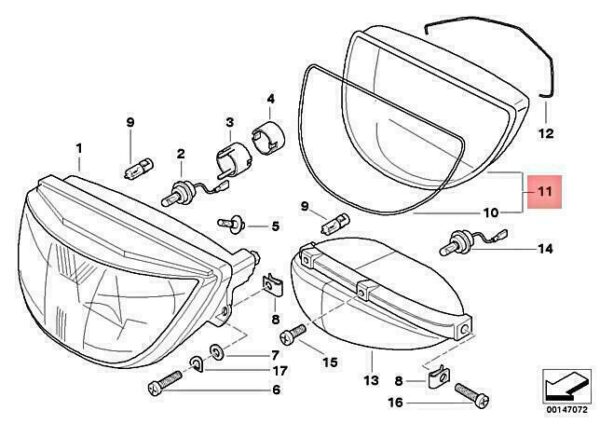 63127676559 - OEM BMW 89V K41 0558 0559 0555 0557 0554 COVER 63127676559 GENUINE NEW