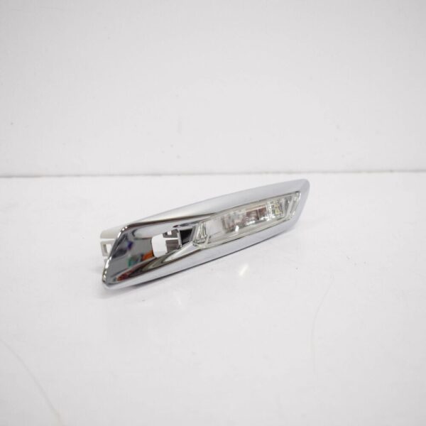 63137154169 - NEW BMW 5 F11 FRONT LEFT WING TURN INDICATOR CHROME TRIM 63137154169 ORIGINAL