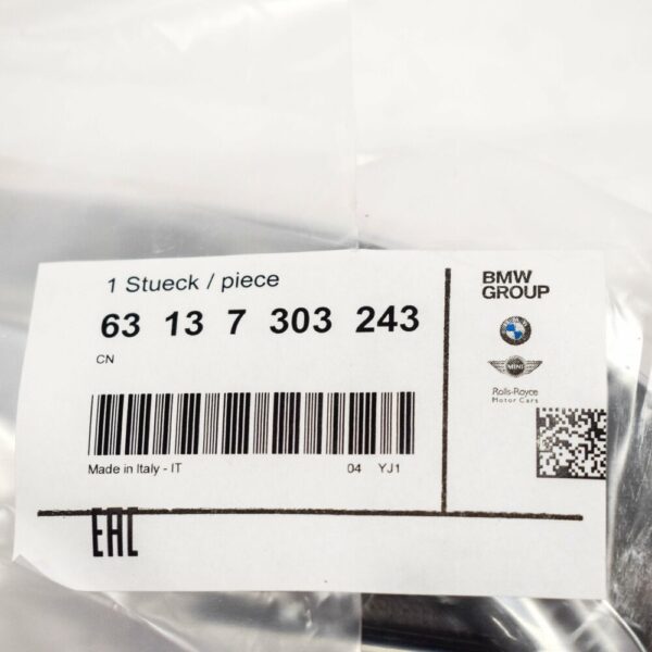 63137303243 - NEW BMW Z4 E89 CHROME SIDE TURN INDICATOR LAMP LEFT FENDER 63137303243 ORIGINAL