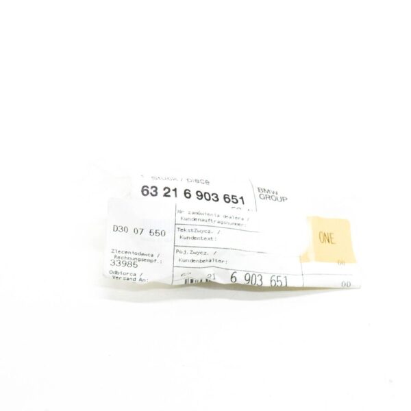 63216903651 - BMW 5 E39 taillight bulb base/plinth 63216903651 6903651 NEW ORIGINAL