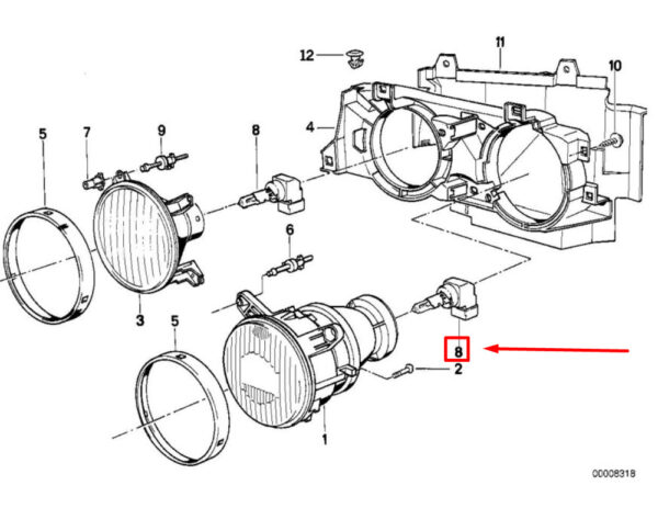 63217160785 - NEW BMW X5 E53 HEADLIGHTS BULB 63217160785 7160785 GENUINE