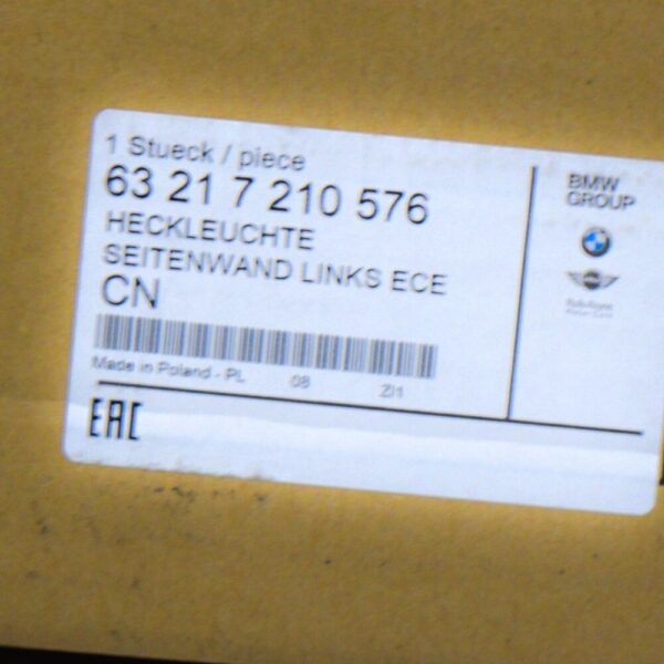 63217210576 - BMW 6 Gran Coupe F06 rear right high 63217210576 7210576 NEW REAL