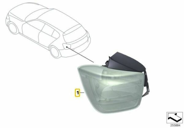 63217241541 - New Genuine BMW 1' F20 F21 2010-2015 Rear Left Right LED Tail Light Set OEM