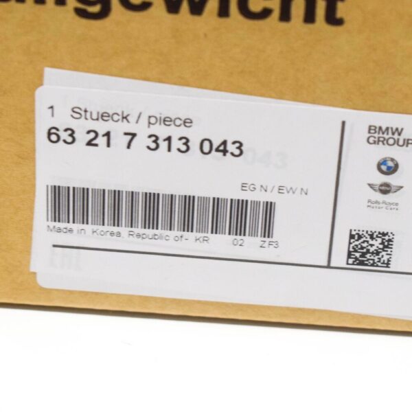 63217313043 - BMW 3 F30 Rear Left Taillight Bulb Holder 63217313043 7313043 NEW GENUINE