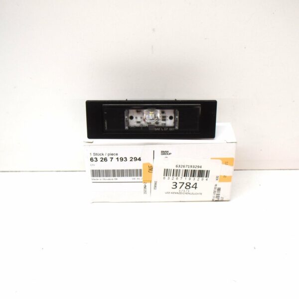 63267193294 | BMW E81 E87 F20 F21 1 SERIES LED NUMBER PLATE LIGHT 7193294- NEW ORIGINAL