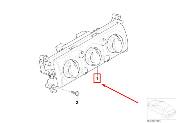 64111502214 - New MINI Convertible R52 Air Conditioning Unit 1502214 64111502214 Original