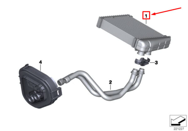 64113422666 - MINI COOPER R56 Radiator Radiator 64113422666 3422666 NEW GENUINE
