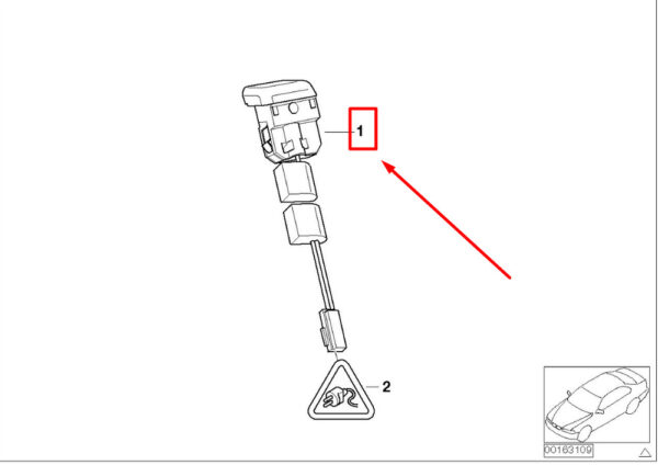 64116901570 - NEW BMW 3 E46 SOLAR LIGHT DASH SENSOR 6901570 64116901570 ORIGINAL