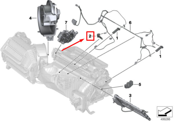 64119238084 - NEW BMW 3 G20 AIR CONDITIONING EVAPORATOR TEMPERATURE SENSOR 64119238084 9238084