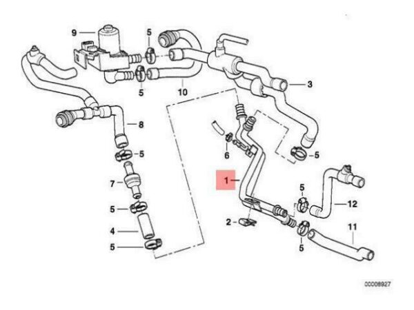 64128385903 - OEM BMW E38 SALOON AC HEATER CORE DOUBLE PIPE M 64128385903 NEW