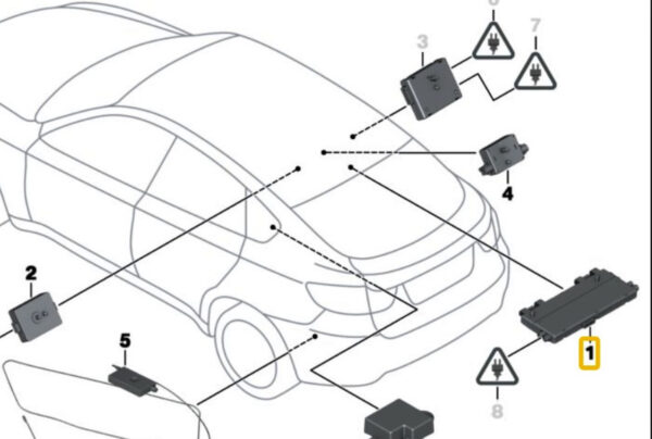 65209130157 - NEW OEM BMW X6 E71 ANTENNA AMPLIFIER DIVERSITY 65209130157 9130157 GENUINE