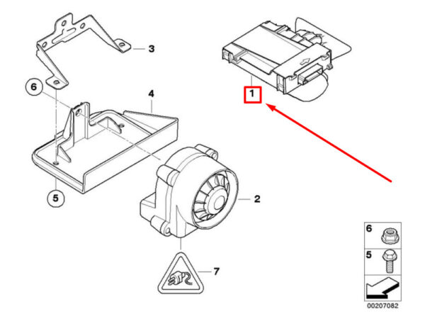 65759244134 - NEW BMW 3 E90 VEHICLE ALARM SYSTEM CONTROL UNIT 9244134 65759244134 06-14
