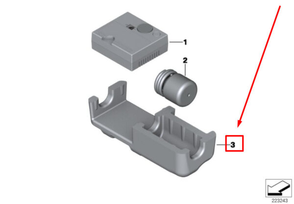 71108052716 - NEW BMW 6 CABRIO F12 MOBILITY SYSTEM STORAGE TRAY 8052716 71108052716 ORIGINAL