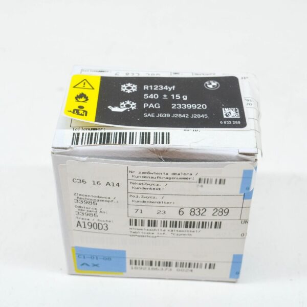 71236832289 - NEW BMW 2 CABRIO F23 COOLANT LABEL 540/-10G 71236832289 6832289 ORIGINAL