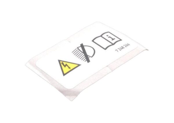 71237248266 - BMW E32 E38 Z3 Xenon Light Label Sticker Warning Sign Genuine 712372482