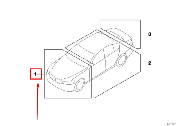 71246799629 - BMW X3 G01 sticker "brake fluid" 71246799629 6799629 NEW original