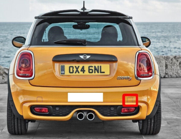 7380021 - NEW MINI COOPER F56 REAR BUMPER TOW HOOK EYE LEFT CAP COVER 7380021 OEM