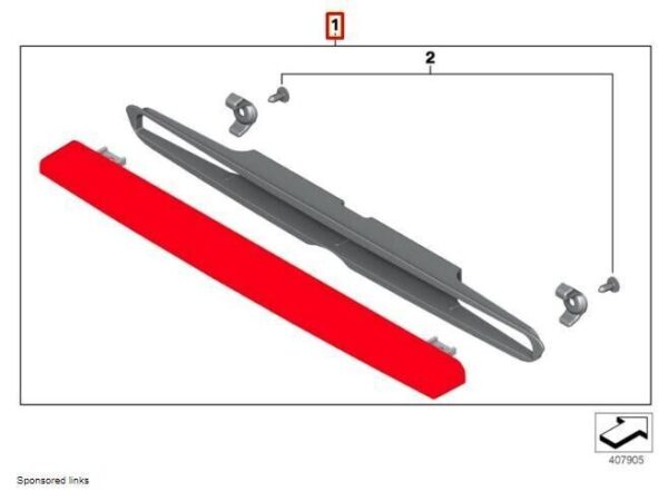 77518520044 - BMW K48 K52 Original Brake Light Add Set 77518520044