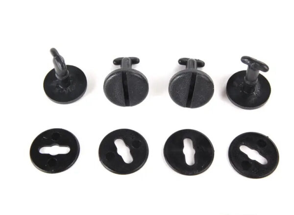 82559405044 - NEW BMW 5 E39 REAR ALL WEATHER RUBBER FLOOR MAT SET - BLACK 9405044