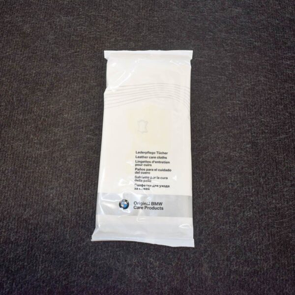 83122298225 - BMW Interior Leather Care Cleaning Wew Wipes Cloths 83125A16456 NEW GENUINE