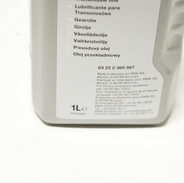 83222365987 - BMW 75W-90 Synthetic Osp Gear Oil 1 Litre 83222365987 NEW GENUINE