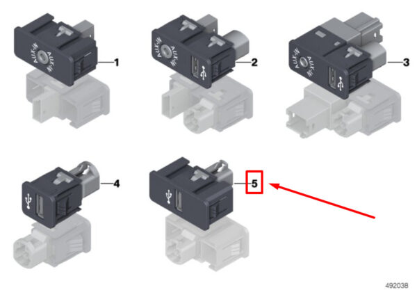 84109230248 - NEW BMW 2 CONVERTIBLE F23 USB SOCKET 9230248 84109230248 GENUINE