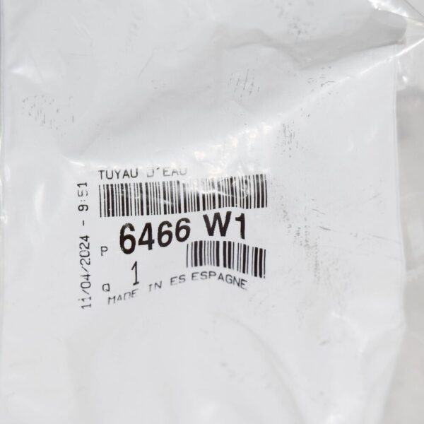 6466W1 - Peugeot 308 T7 Coolant Pipe 6466W1 NEW GENUINE