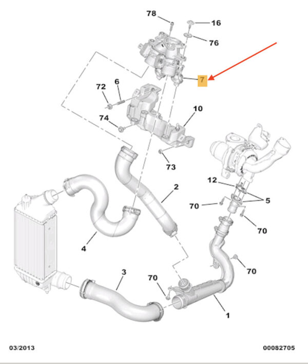 9677515880 - NEW CITROËN C8 THROTTLE BODY 9677515880 NWE ORIGINAL