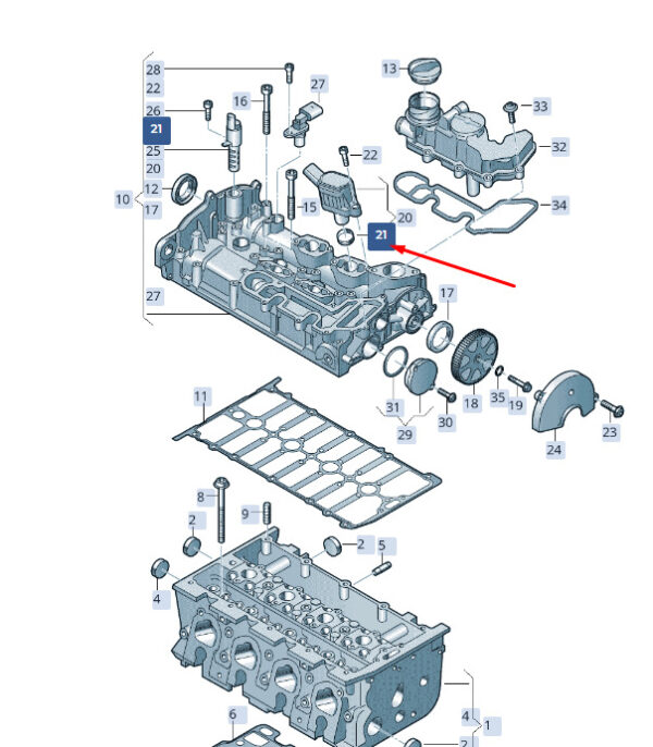04E906145A - New SKODA SUPERB MK3 Solenoid Valve Seal Ring 04E906145A
