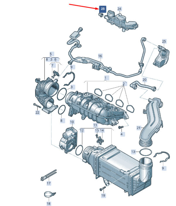 05E145863 - NEW ŠKODA SUPERB MK3 OL SEPARATOR 05E145863 ORIGINAL